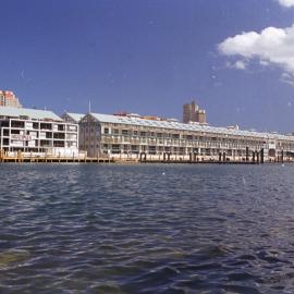 Western side of Woolloomooloo Finger Wharf Redevelopment from The Domain, 1999