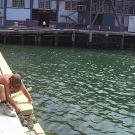 Seawall restoration at Woolloomooloo Finger Wharf Redevelopment, 2000
