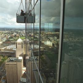 Southerly view from upper levels of construction of World Square, 2003