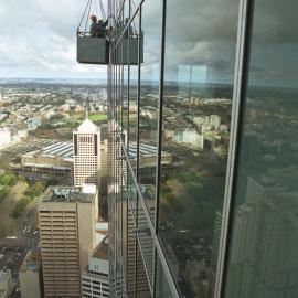 Southerly view from upper levels of construction of World Square, 2003