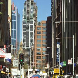 Cranes at Construction of World Square, 2003