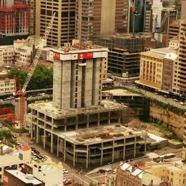 North easterly view from Market City towards construction of World Square, 2000