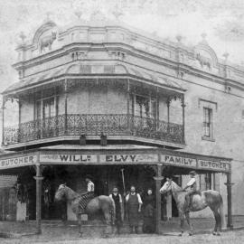 Elvy's butchery and residence, Corner Rose and Codrington Streets Darlington, 1899