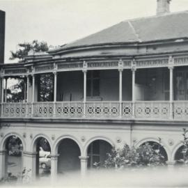 Rear view of Kinneil House, Elizabeth Bay Road Elizabeth Bay, circa 1960