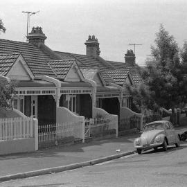 Federation style single-storey terraces, Avona Avenue Glebe, 1970s