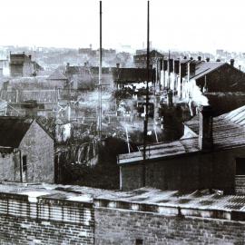 Rooftops and backyards of houses in Erskineville, 1936