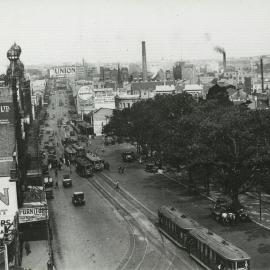 Elevated view of Broadway towards George Street West, no date