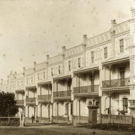 Row of Victorian terraces, Georgina Street Newtown, circa 1900s