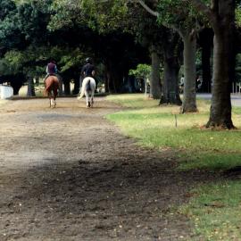 Horse riding in Centennial Park Sydney, no date