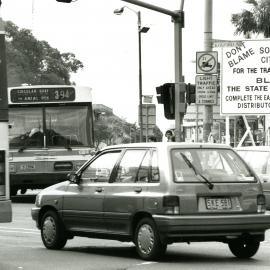 Traffic at Gilligan's Island Taylor Square, Oxford Street Darlinghurst, circa 1993