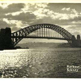 Sydney Harbour Bridge from east Circular Quay, no date