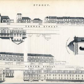 Fountain in Macquarie Place, George Street and Hunter Street, 1848