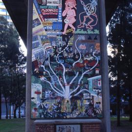 Go for It mural, Eastern Suburbs railway, Bourke Street Woolloomooloo, no date