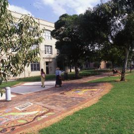 Peace Park paving.