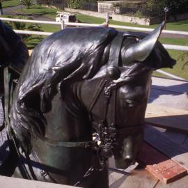 Conservation of King Edward VII statue.