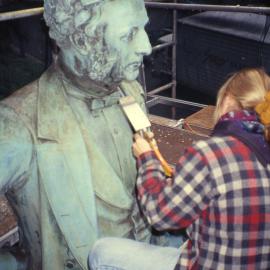 Conservation of statue of Thomas Sutcliffe Mort.