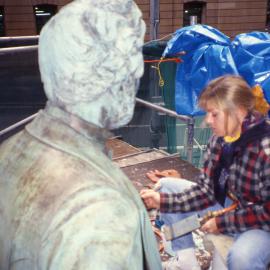Conservation of statue of Thomas Sutcliffe Mort.