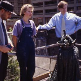 Conservation of statue of Queen Victoria.