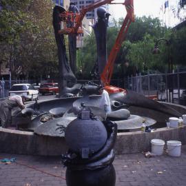 Tank Stream fountain.