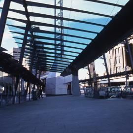 Bus shelter Railway Square.