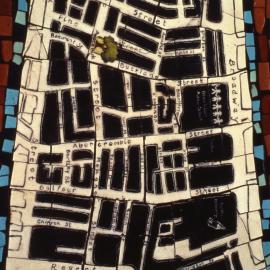 Map of Chippendale as street art.