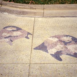 Echidna, Wuganmagulya (Farm Cove) mosaic, Royal Botanic Gardens Sydney, 2000