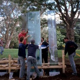 Veil of Trees installation in Botanical Gardens Sydney, 1999