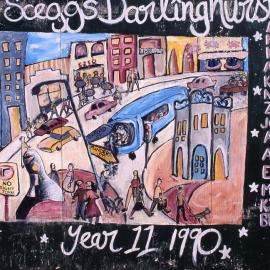 Public Art mural by Year 11 SCEGGS, Darlinghurst, 1990
