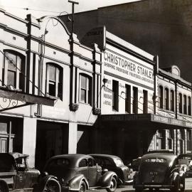 Cars in Sussex Street Sydney, 1945