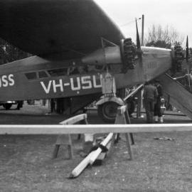 Sir Charles Kingford Smith's aircraft the "Southern Cross" on display