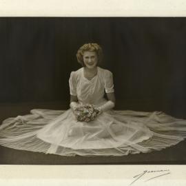 Lady Mayoress' Ball debutante, George Street Sydney, 1942
