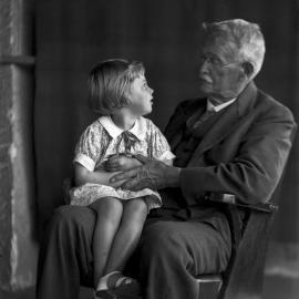 Jennifer Jean Grant and grandfather by Adam Forrest Grant, 1940s