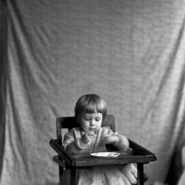 Portrait of his daughter by Adam Forrest Grant, circa 1939