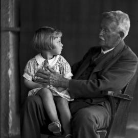 Jennifer Jean Grant and grandfather by Adam Forrest Grant, 1940s