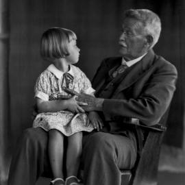 Jennifer Jean Grant and grandfather by Adam Forrest Grant, 1940s