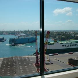View from Millers Point of container ships in Walsh Bay, 2003