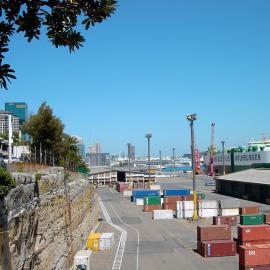 Container ship Wallenius Wilhelmson in dock, Millers Point, 2005