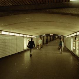Devonshire Street pedestrian tunnel, Central Railway Station Sydney, 1970s