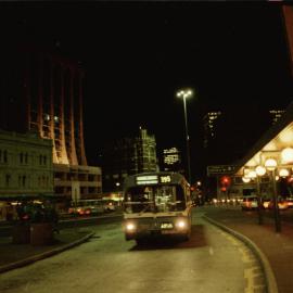 Bus interchange at Railway Square, George Street Sydney, 1970s