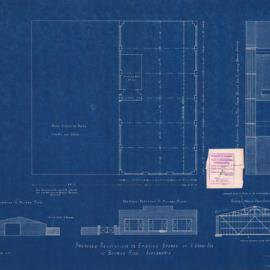 Plan - Alterations to existing building, Stores, Bourke Road Alexandria, 1942