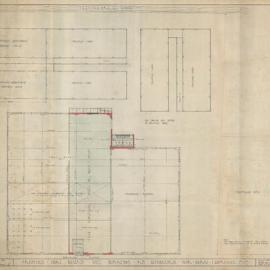 Plan - New building, Fibre board mill, Burrows Road Alexandria, 1942