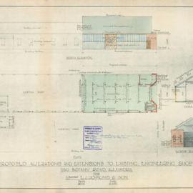 Botany Rd (550) Alexandria. Alts and extensions to existing engineering workshop for Hopkins & Son.