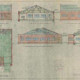 Plan - New building, Factory, Renwick Road and Mitchell Road Alexandria, 1944