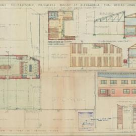 Plan - Additions to existing building, Factory, Doody Road Alexandria, 1943