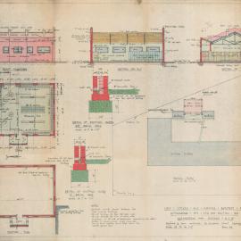 Plan - New building, Locker and showers, Euston Road Alexandria, 1943
