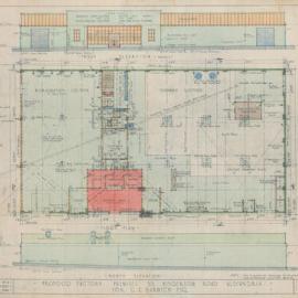 Plan - New building, Factory, 55 Henderson  Road Alexandria, 1946