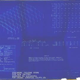 Plan - New building, Factory, Burrows Road Alexandria, 1949