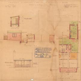 Plan - Additions to existing building, Residence, 9 Denison Street Newtown, 1932