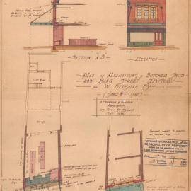 Plan - Alterations to existing building, Shop, 283 King Street Newtown, 1932