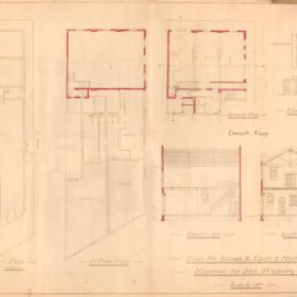 Plan - New building, Garage, 199-201 King Street Newtown, 1929
